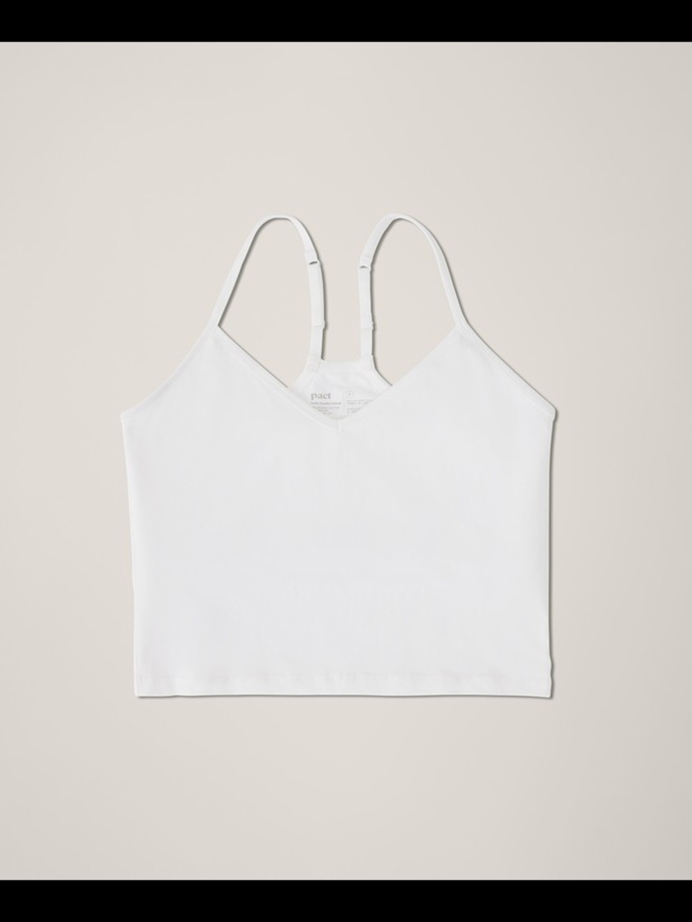 Organic Everyday Shelf Bra Cropped Camisole
